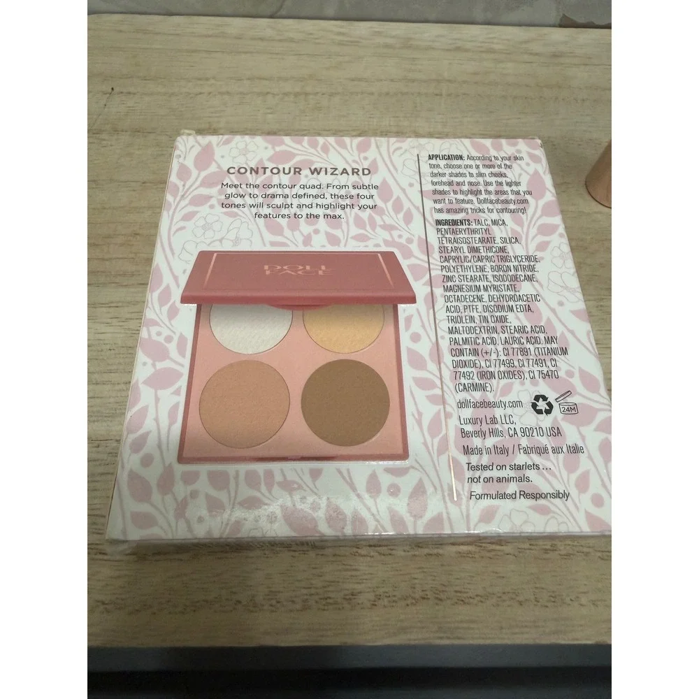 Doll‎ Face Contour Wizard Palette & Doll 10 Lip Crayon Bundle Mauve Sculpt Glow